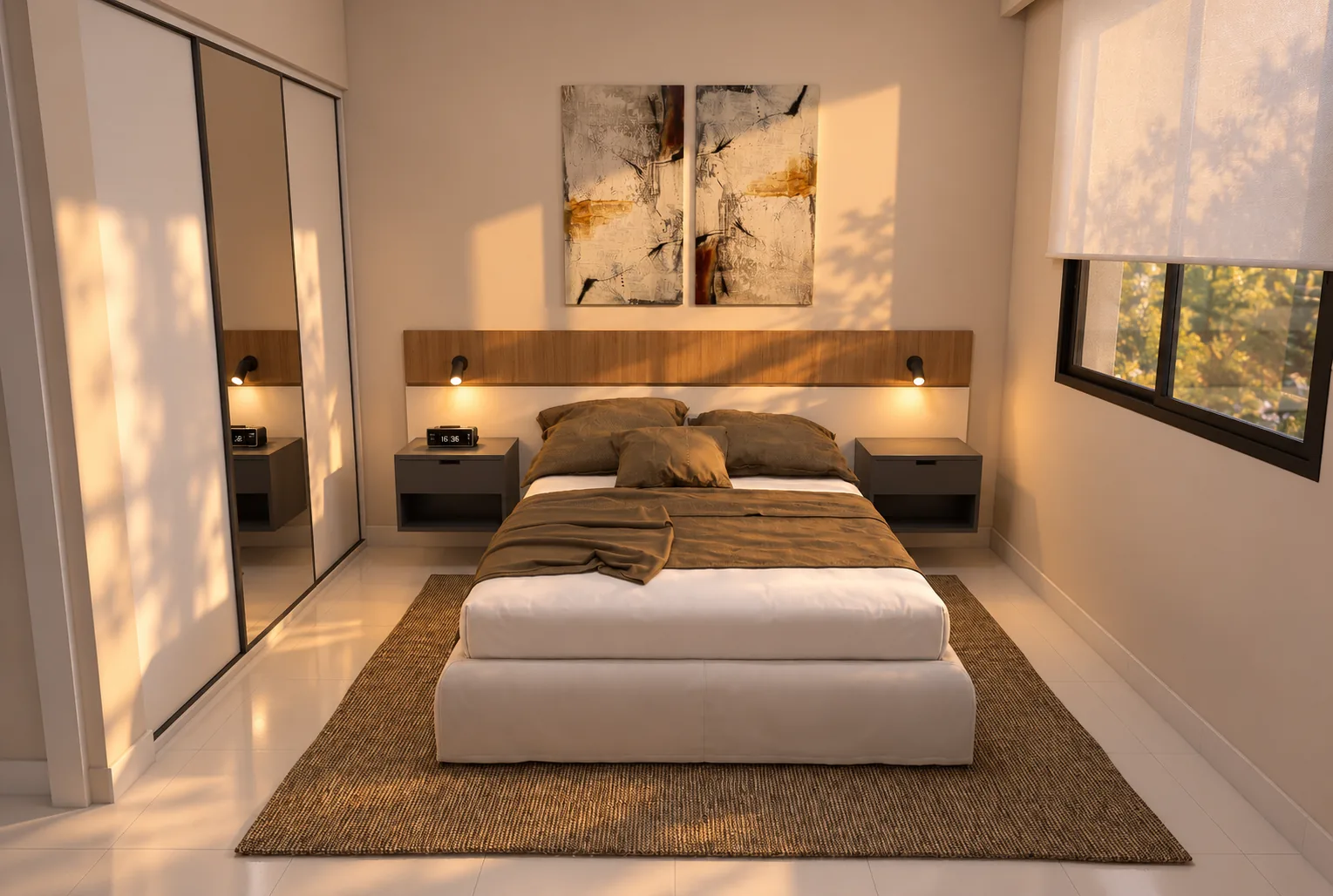 Dormitorio principal de la Casa Esquina